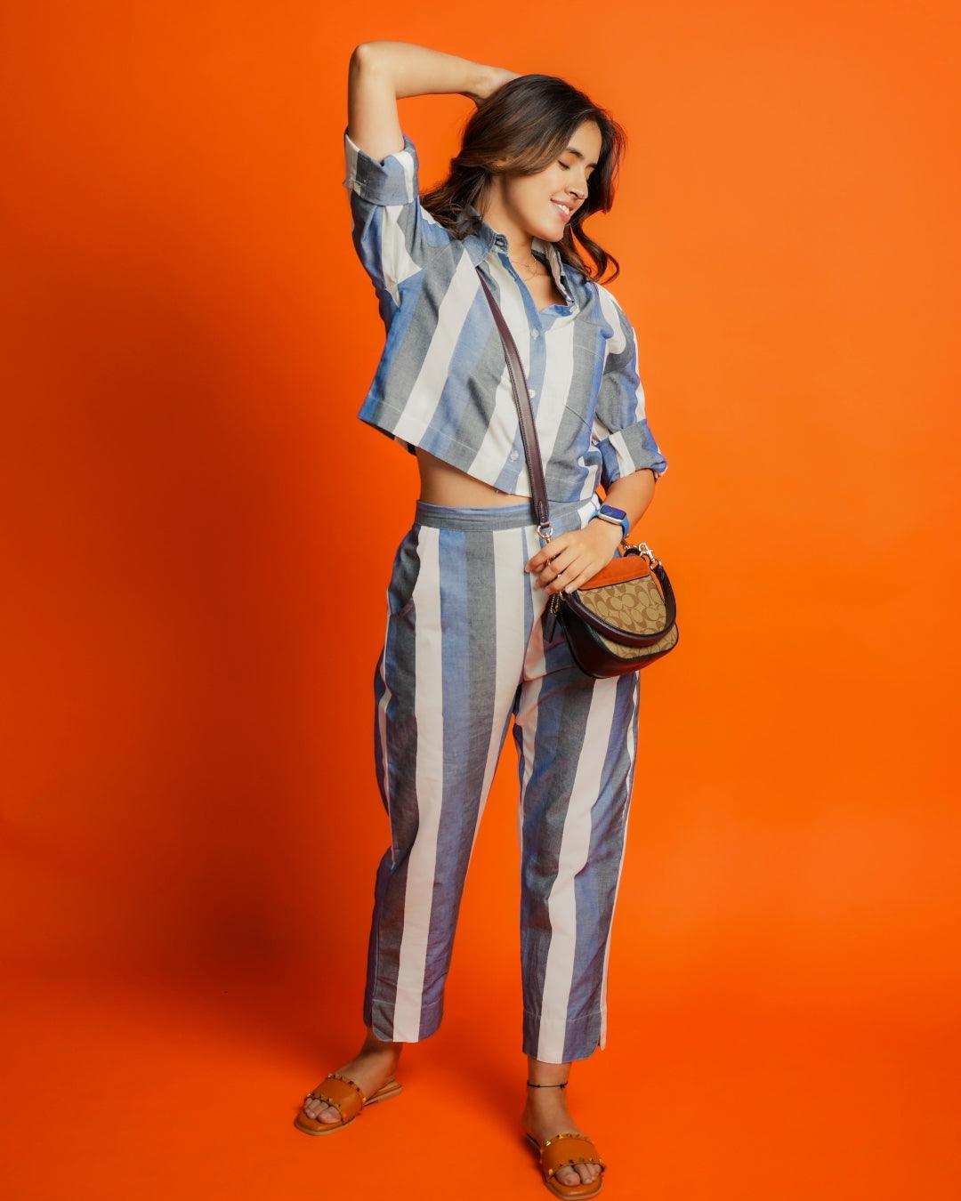 Aviva Pant - Striped Pant