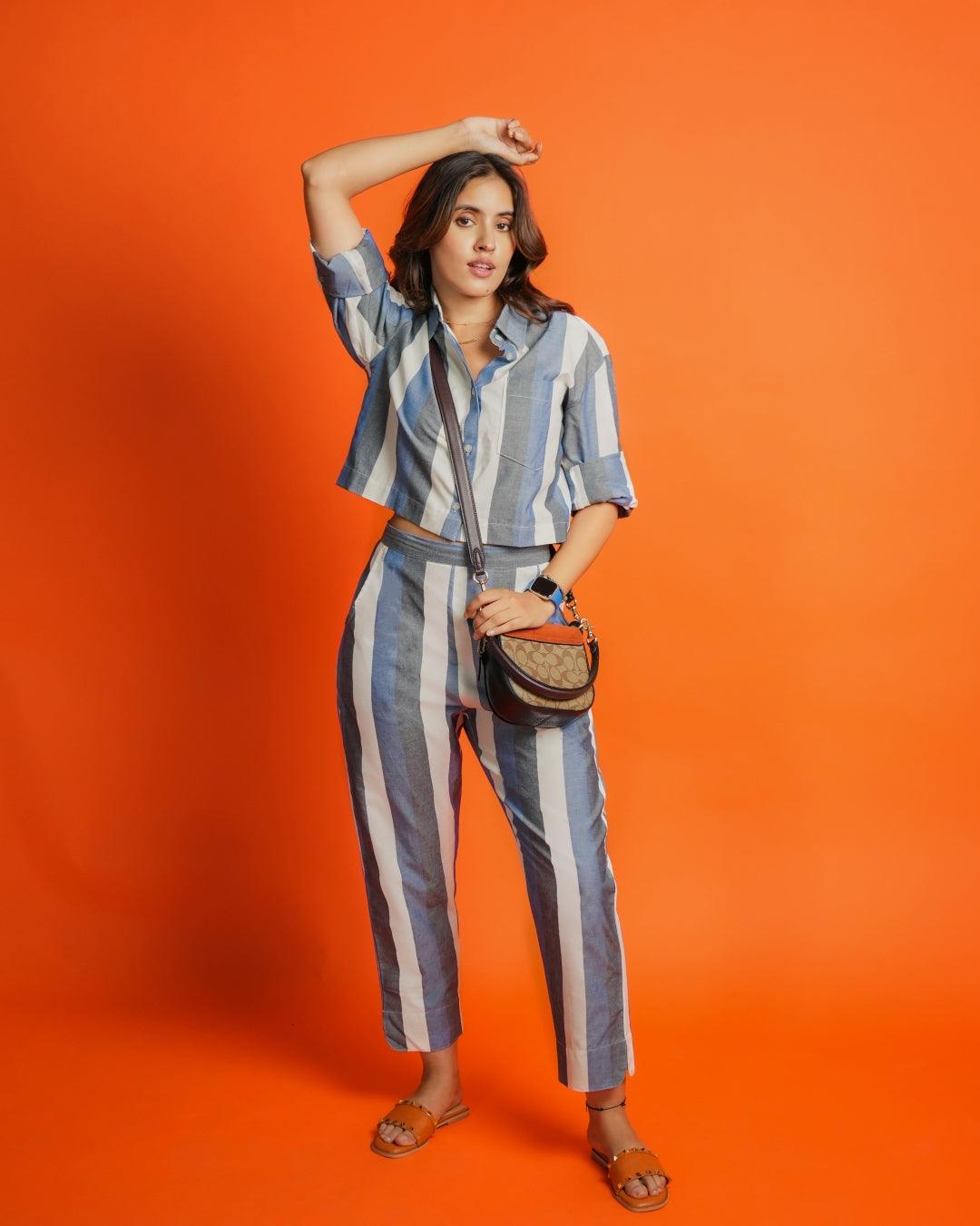 Aviva Pant - Striped Pant
