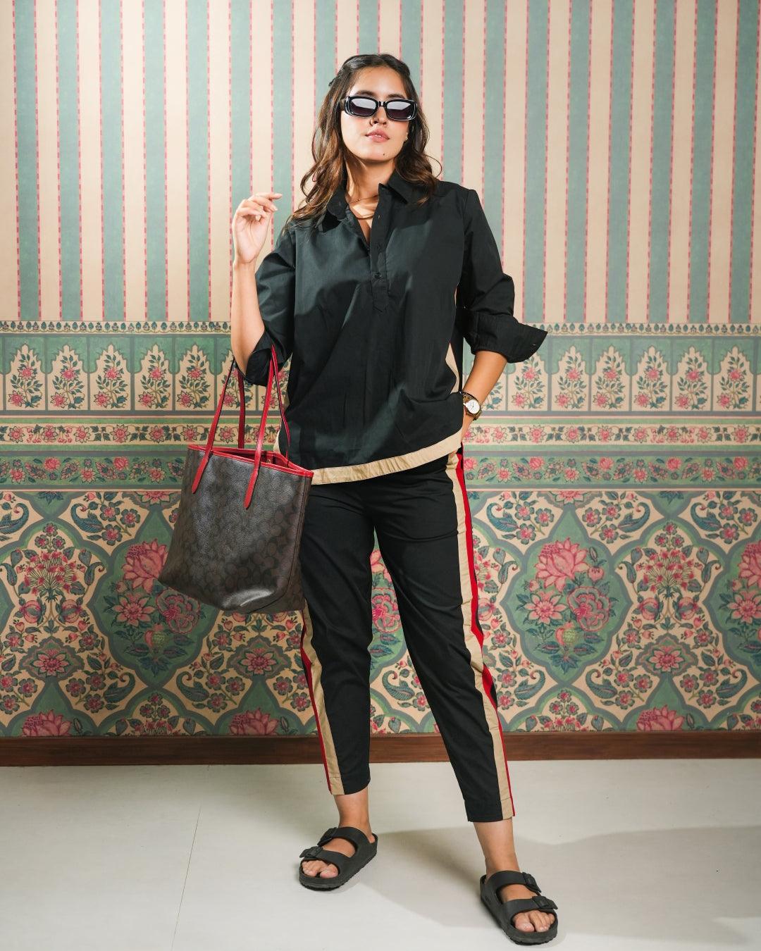 Neo Set – Black Long Sleeve Shirt & Pants