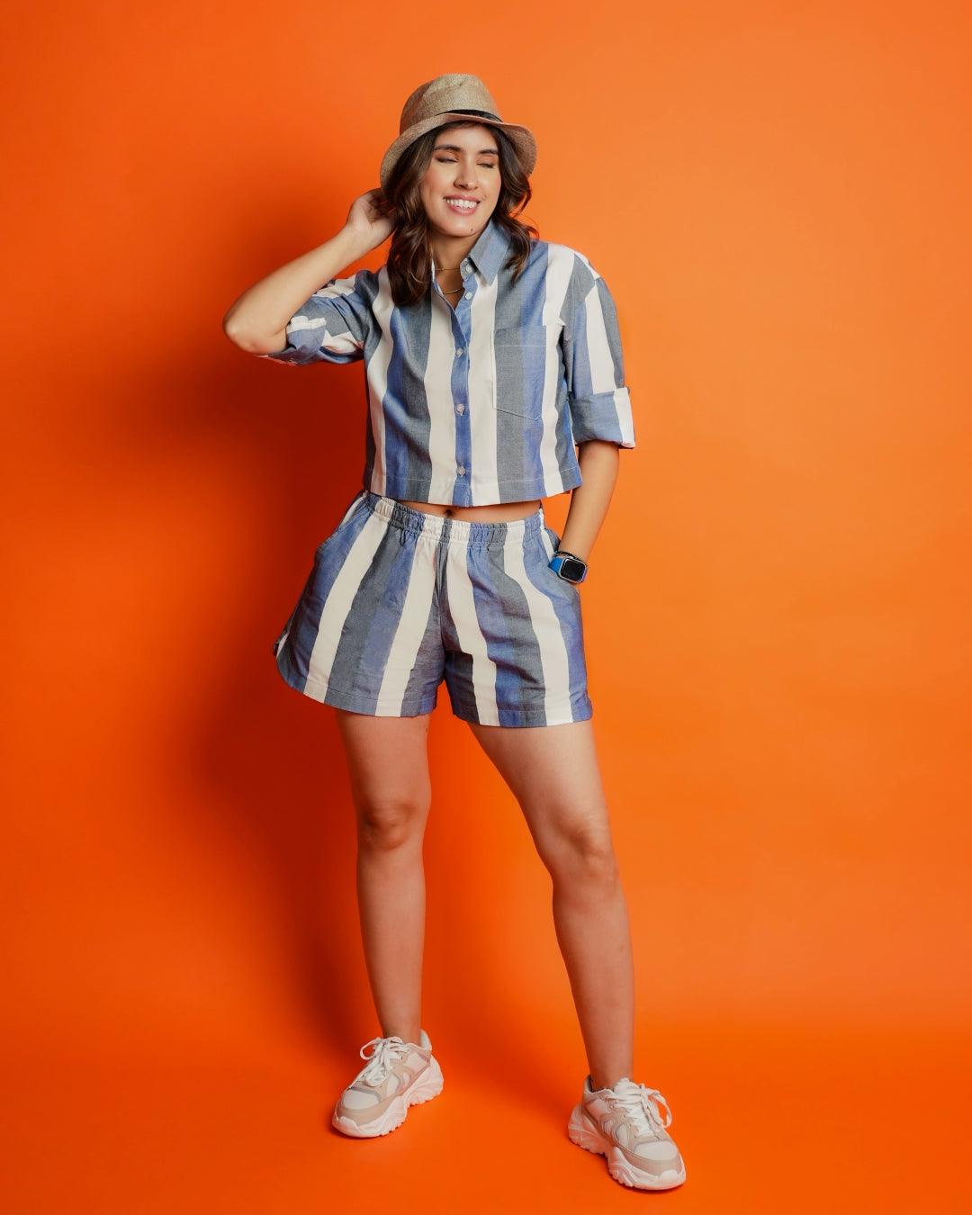 Iris Shorts - Striped Shorts