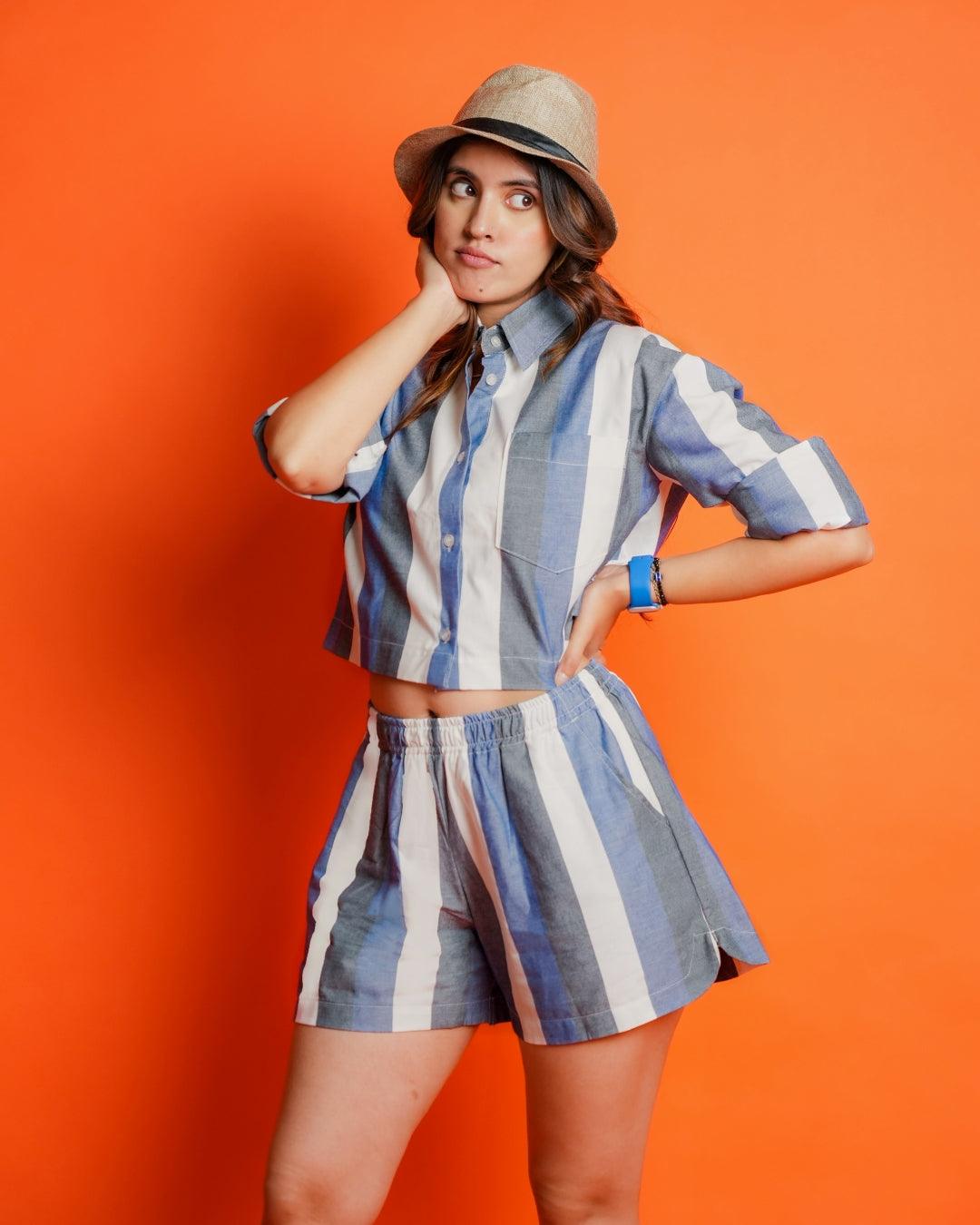 Iris Shorts - Striped Shorts