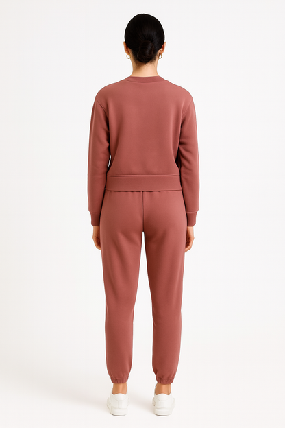 Cora Knitted Oversized Sweatshirt & Joggers Set