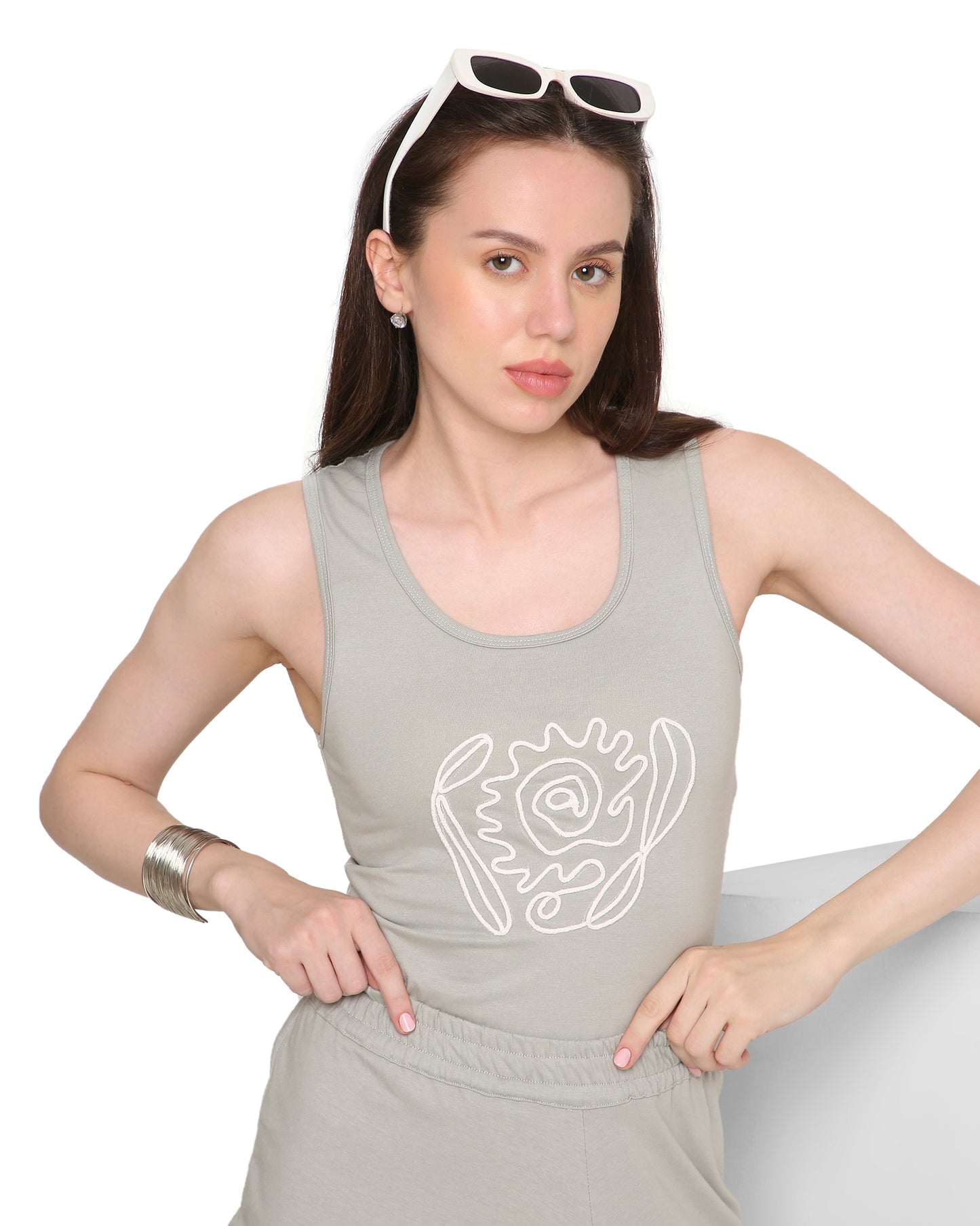 Goro Light Grey Dhoti Skirt