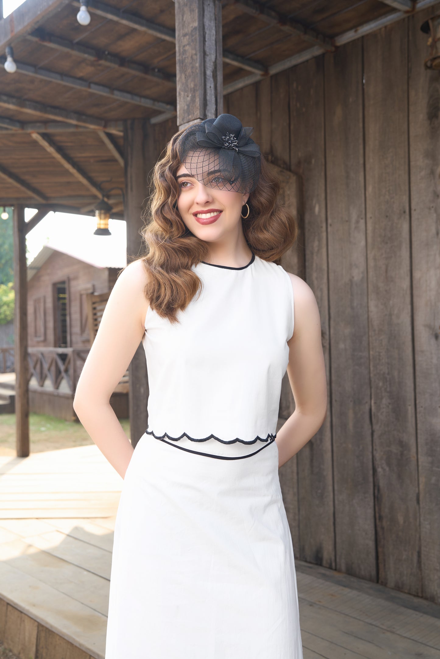 Perla Scalloped Skirt