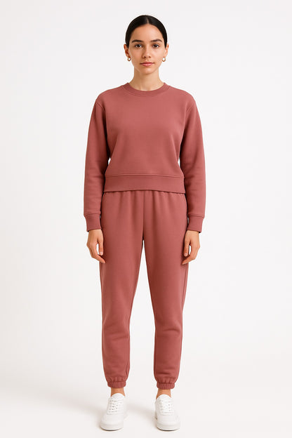 Cora Knitted Oversized Sweatshirt & Joggers Set